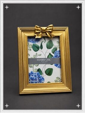 Gold Bow 5x7 Picture Frame